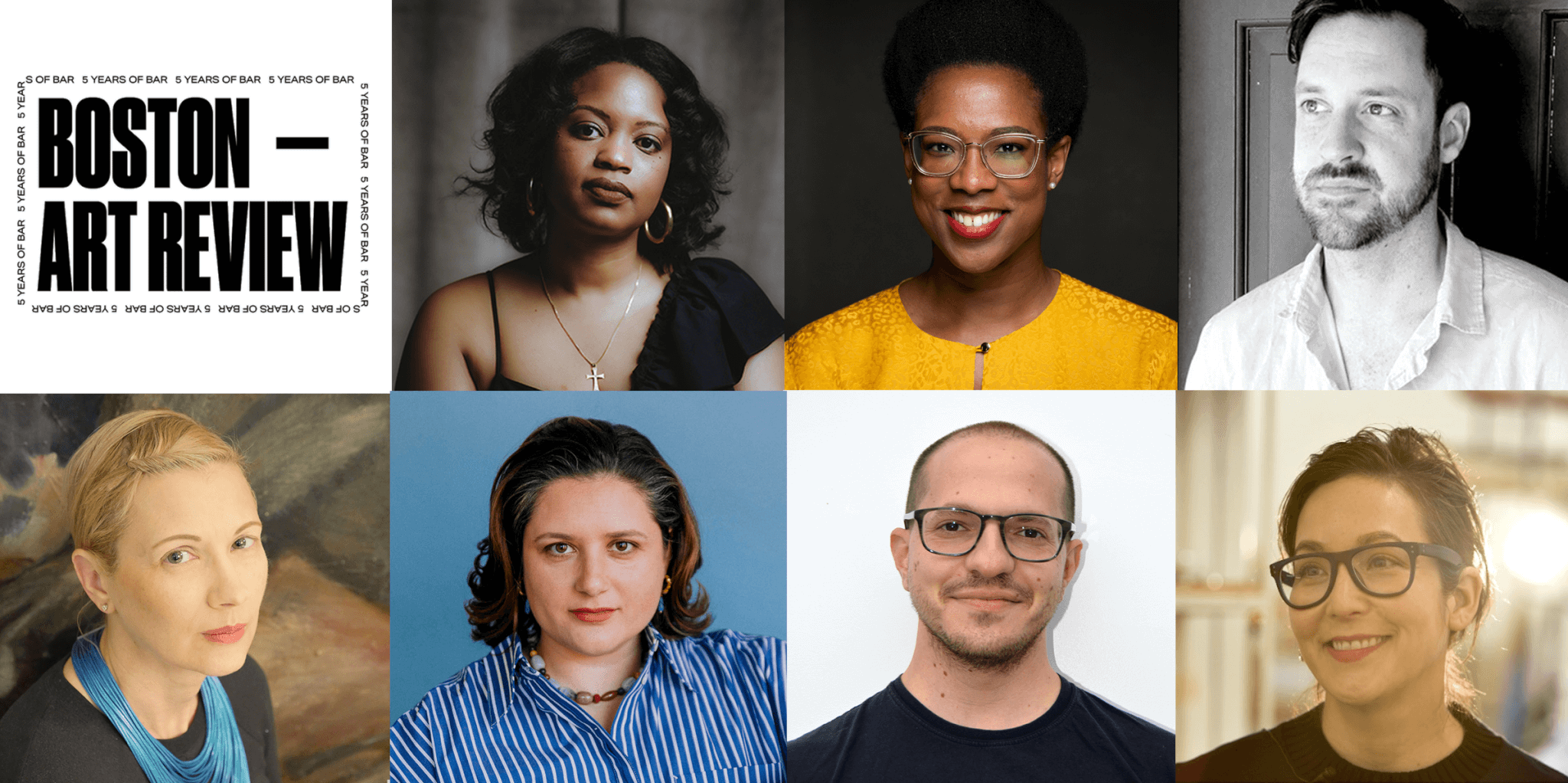 Headshots of Boston Art Review's inaugural Board of Directors.